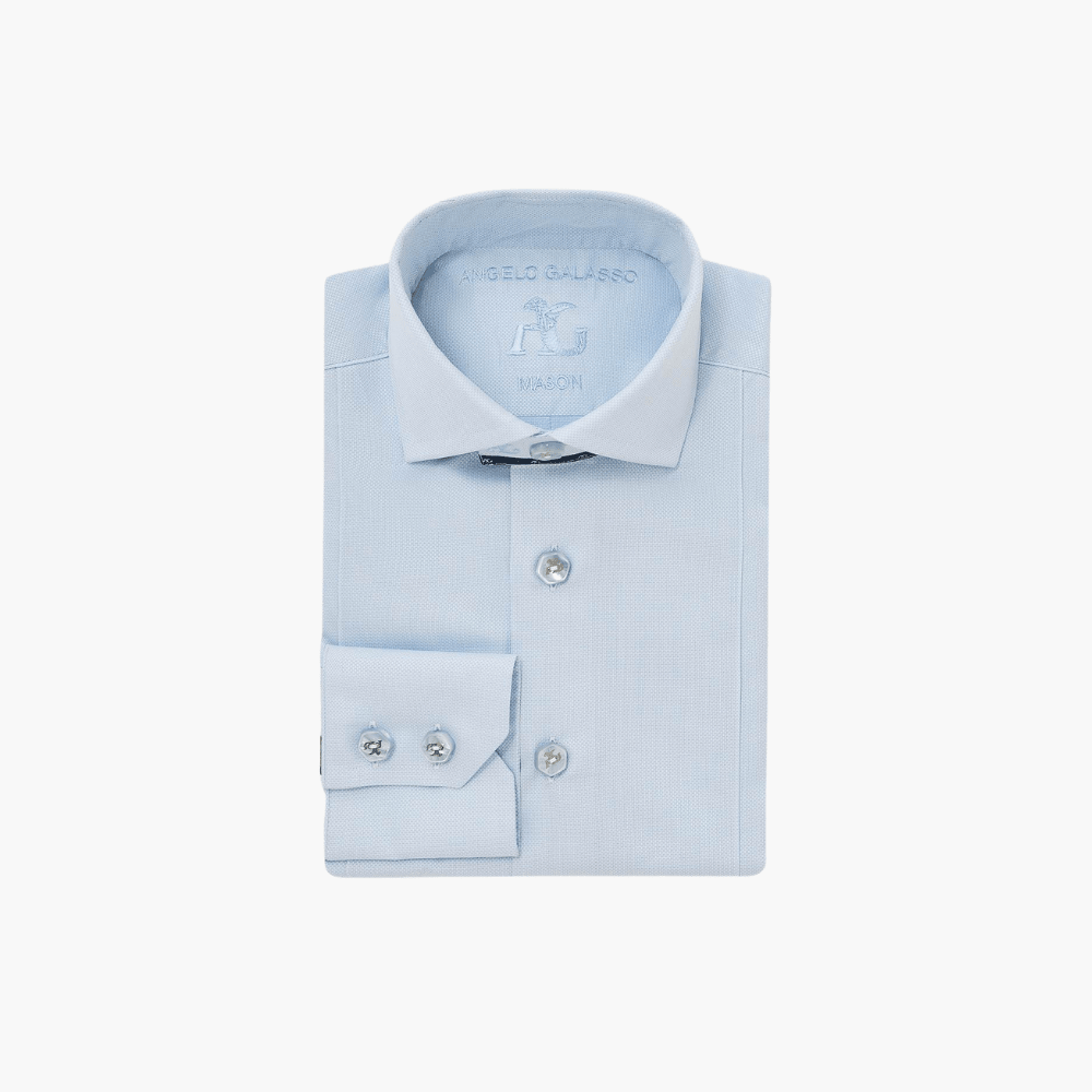 Blue Sky Classic Mason Shirt - Angelo Galasso - Luxury Italian Menswear London