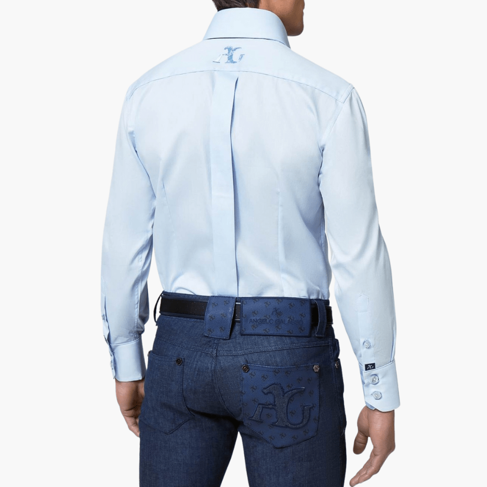 Blue Sky Classic Mason Shirt - Angelo Galasso - Luxury Italian Menswear London