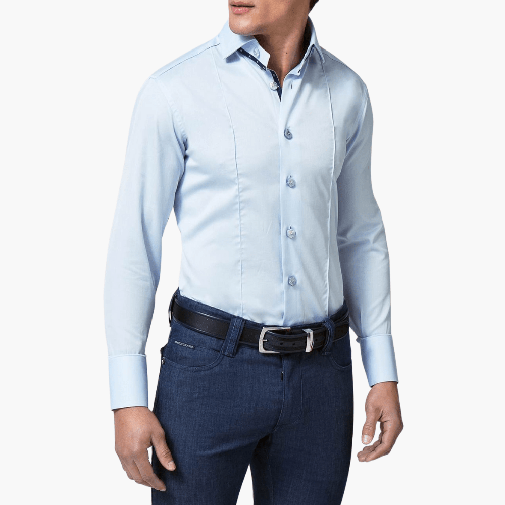 Blue Sky Classic Mason Shirt - Angelo Galasso - Luxury Italian Menswear London