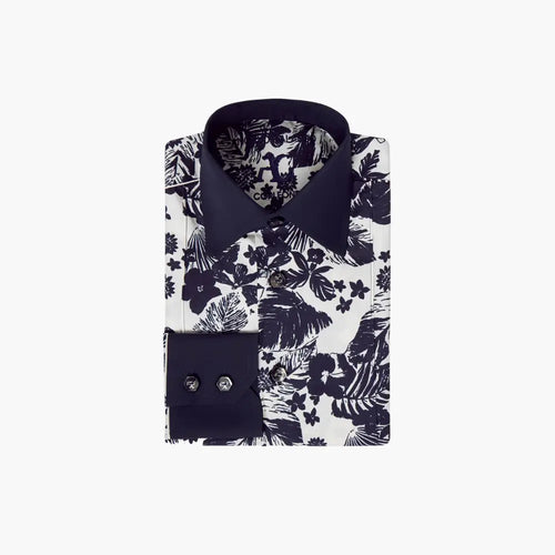 Floral Design Corleone Shirt ANGELO GALASSO