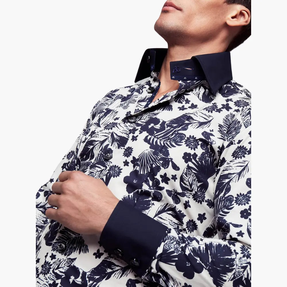 AG Floral Design Corleone Shirt - Angelo Galasso - Luxury Italian Menswear London
