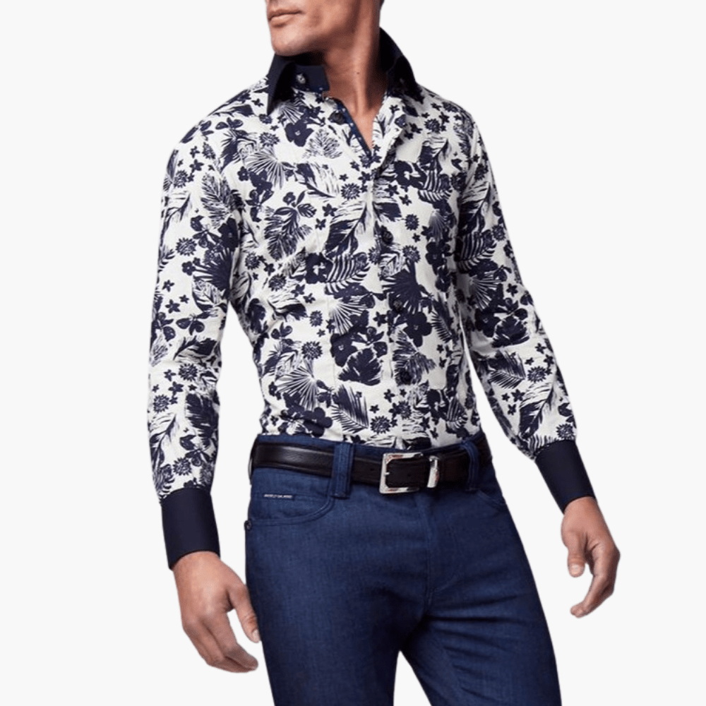 AG Floral Design Corleone Shirt - Angelo Galasso - Luxury Italian Menswear London