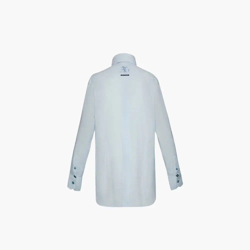 AG Light Blue Mason Linen Shirt - Angelo Galasso - Luxury Italian Menswear London
