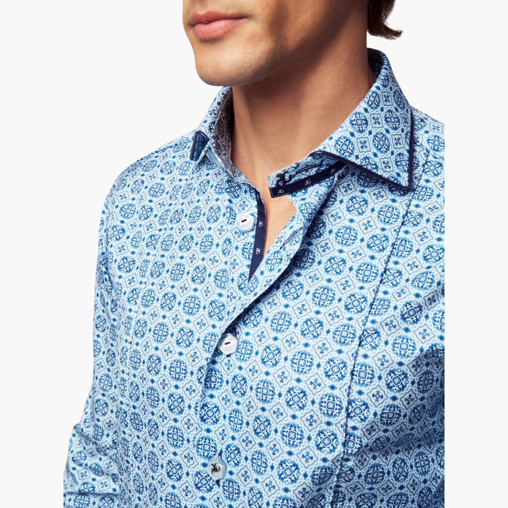 Royal Twill Italia Shirt with Piping Details