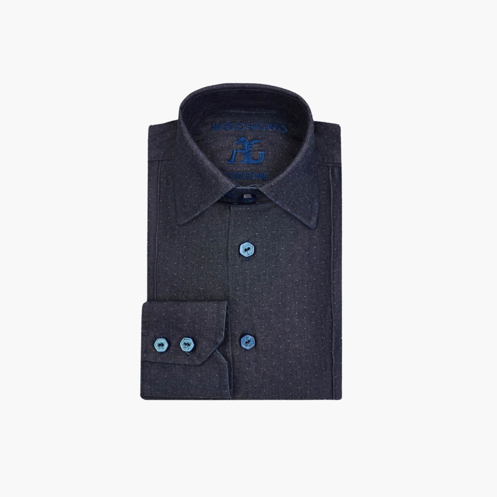 Denim Polka Dot Corleone Shirt