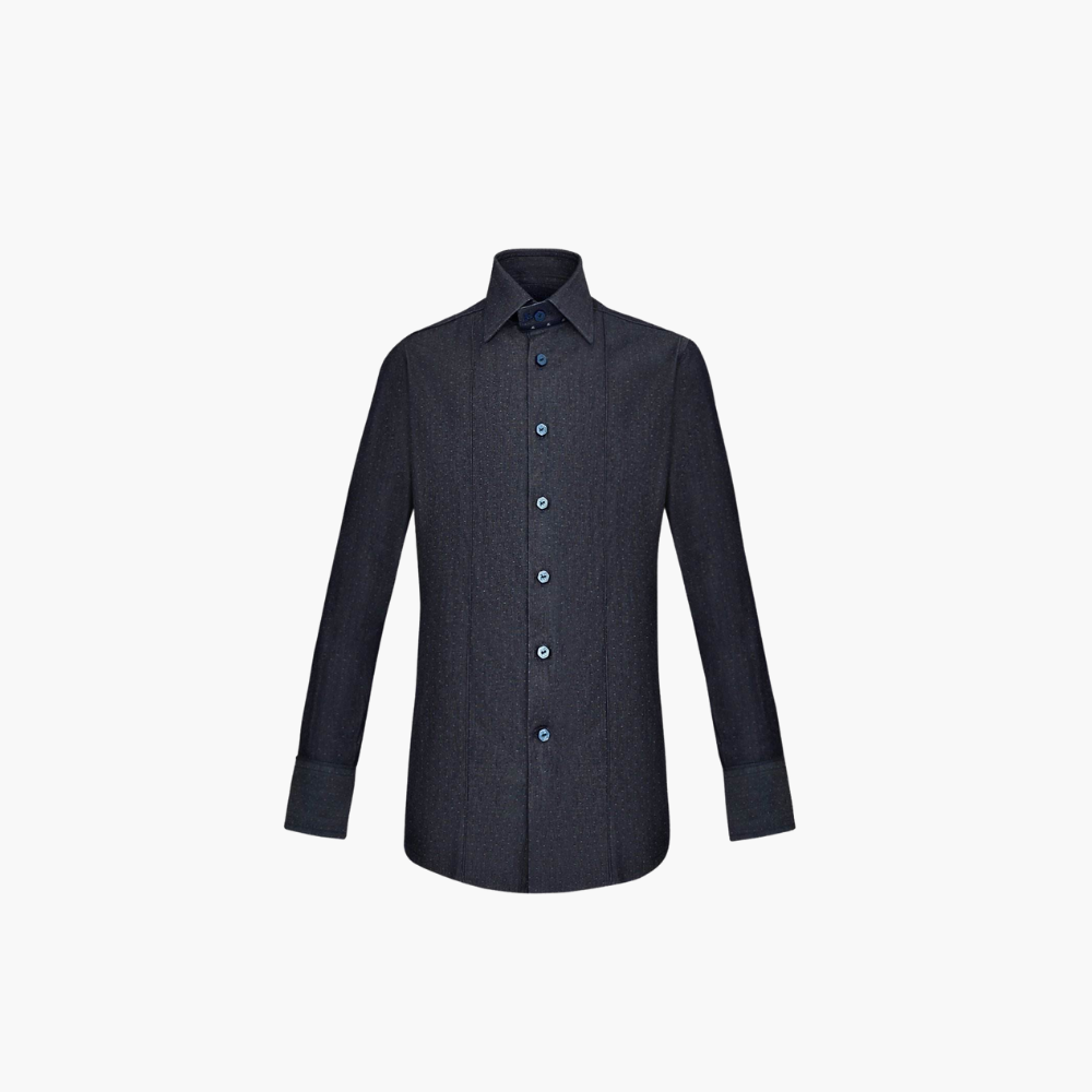 Denim Polka Dot Corleone Shirt